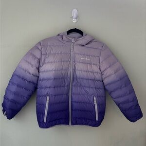 Eddie Bauer Kids Purple Ombre Reversible Puffer Jacket
